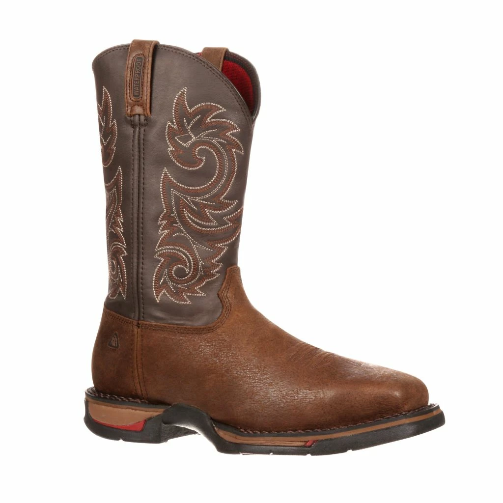 Rocky Men's Long Range Steel Toe Waterproof Pull-On Western Boots, FQ0006654 3 Rocky Men's Long Range Steel Toe Waterproof Pull-On Western Boots, FQ0006654