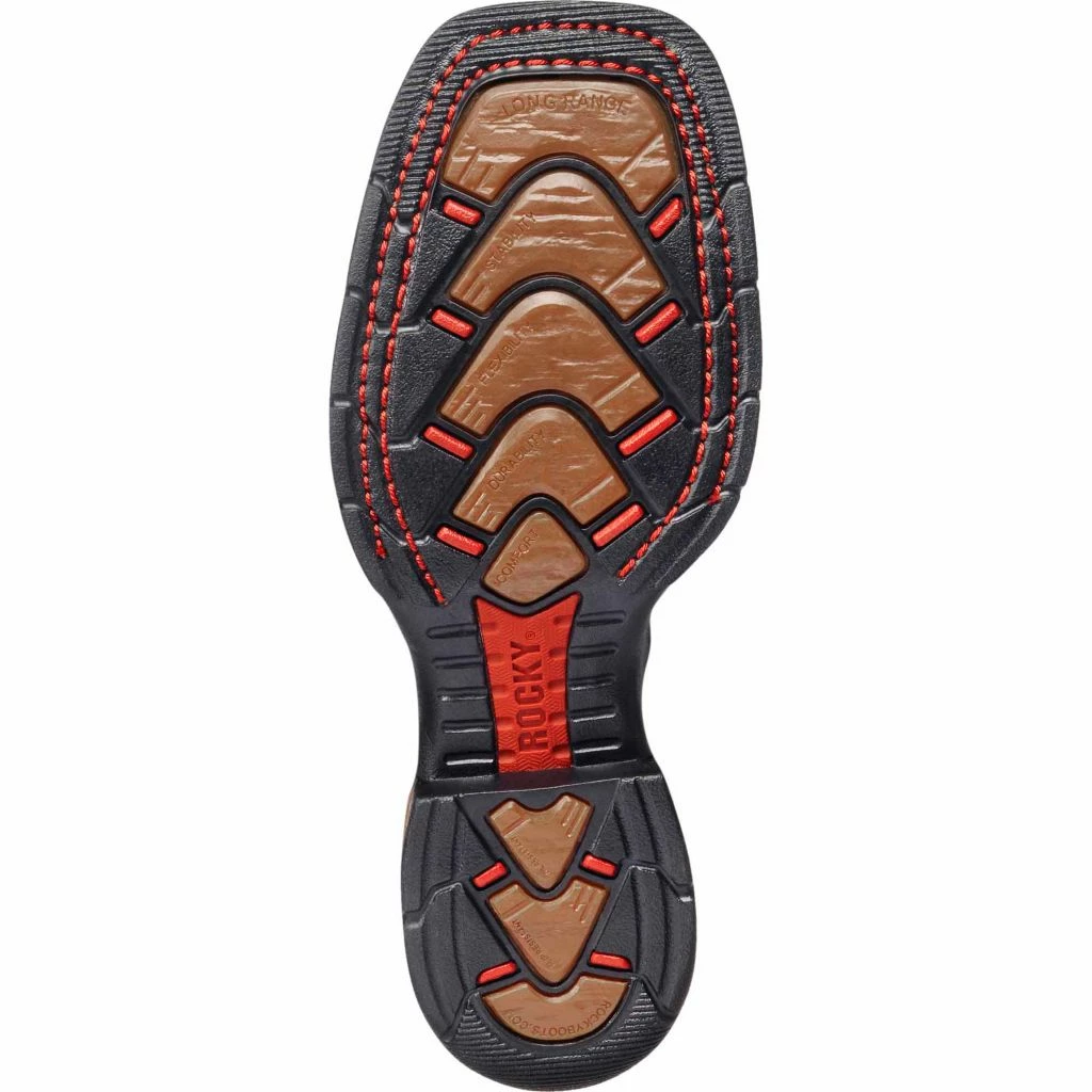 Rocky Men's Long Range Steel Toe Waterproof Pull-On Western Boots, FQ0006654 5 Rocky Men's Long Range Steel Toe Waterproof Pull-On Western Boots, FQ0006654 - Image 3