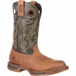 Rocky Men's 12 in. Brown and Dark Brown Long Range Waterproof Western Boot