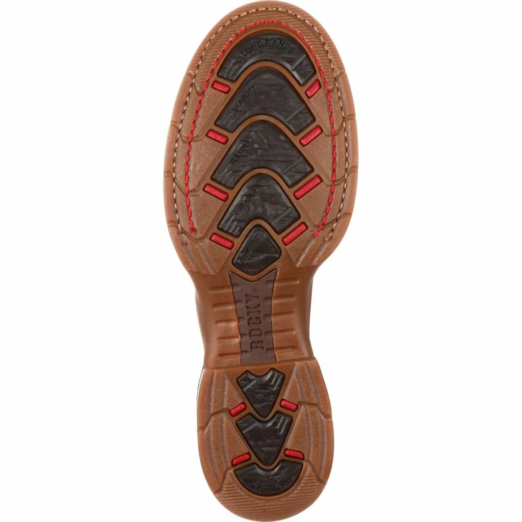 Rocky Men's 12 in. Brown and Dark Brown Long Range Waterproof Western Boot 5 Rocky Men's 12 in. Brown and Dark Brown Long Range Waterproof Western Boot - Image 3