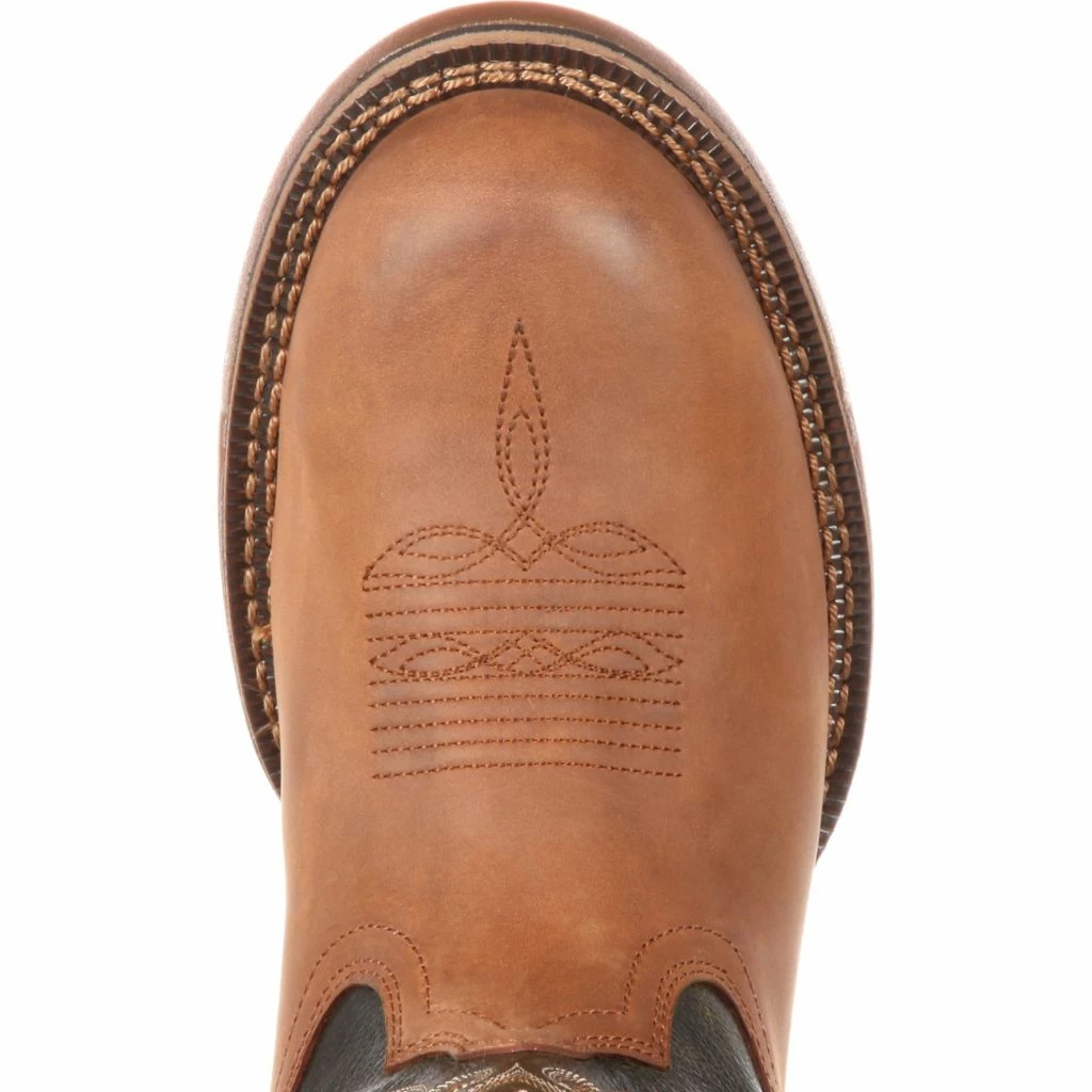 Rocky Men's 12 in. Brown and Dark Brown Long Range Waterproof Western Boot 9 Rocky Men's 12 in. Brown and Dark Brown Long Range Waterproof Western Boot - Image 7