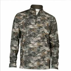 Rocky Men's Venator 1/4 Zip Camo Fleece Shirt