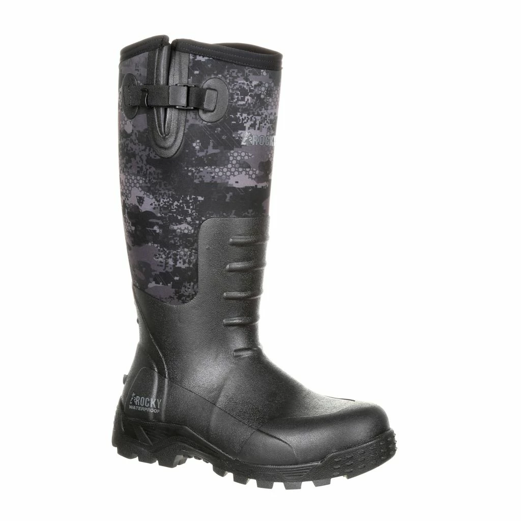 Rocky Men's Sport Pro Rubber Outdoor Hunting Boots, Waterproof, Black Camo, RKS0345 3 Rocky Men's Sport Pro Rubber Outdoor Hunting Boots, Waterproof, Black Camo, RKS0345