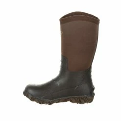 Rocky Kid's Core Rubber Outdoor Boots, Dark Brown, Waterproof, RKS0376Y -Rocky Sales Store 1449087 A6