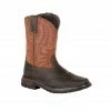 Rocky Unisex Kids' FLX Ride Western Boots, Dark Chocolate and Burnt Orange, RKW0257C
