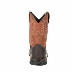 Rocky Unisex Kids' FLX Ride Western Boots, Dark Chocolate and Burnt Orange, RKW0257C 14 Rocky Unisex Kids' FLX Ride Western Boots, Dark Chocolate and Burnt Orange, RKW0257C -Rocky Sales Store 1449502 A5