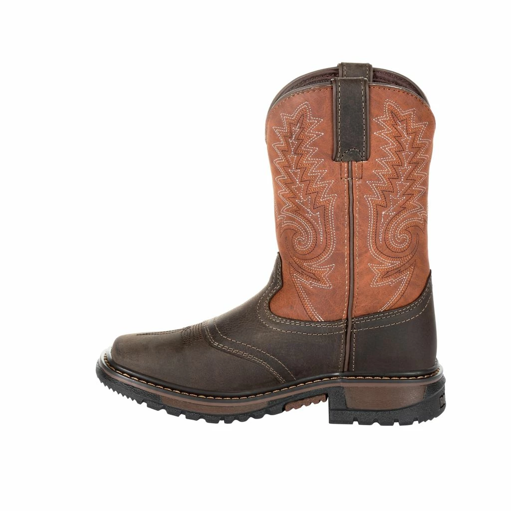 Rocky Unisex Kids' FLX Ride Western Boots, Dark Chocolate and Burnt Orange, RKW0257C 9 Rocky Unisex Kids' FLX Ride Western Boots, Dark Chocolate and Burnt Orange, RKW0257C - Image 7