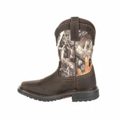 Rocky Unisex Kids FLX Ride Waterproof Western Boots, Brown Realtree Camo, RKW0258C -Rocky Sales Store 1449526 A6