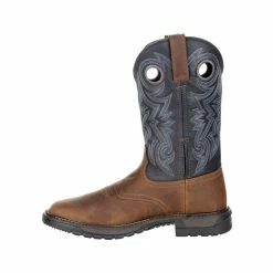 Rocky Men's Original Ride FLX Waterproof Work Boots, Buckskin and Midnight Blue, RKW0281 13 Rocky Men's Original Ride FLX Waterproof Work Boots, Buckskin and Midnight Blue, RKW0281 -Rocky Sales Store 1454255 A4